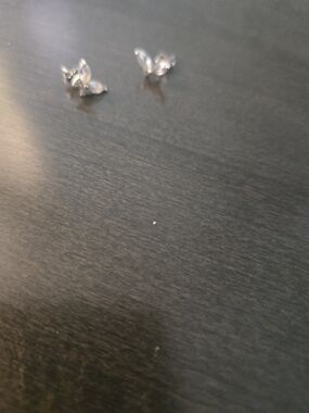 Crystal Butterfly Stud Earrings - Sparkling Accent